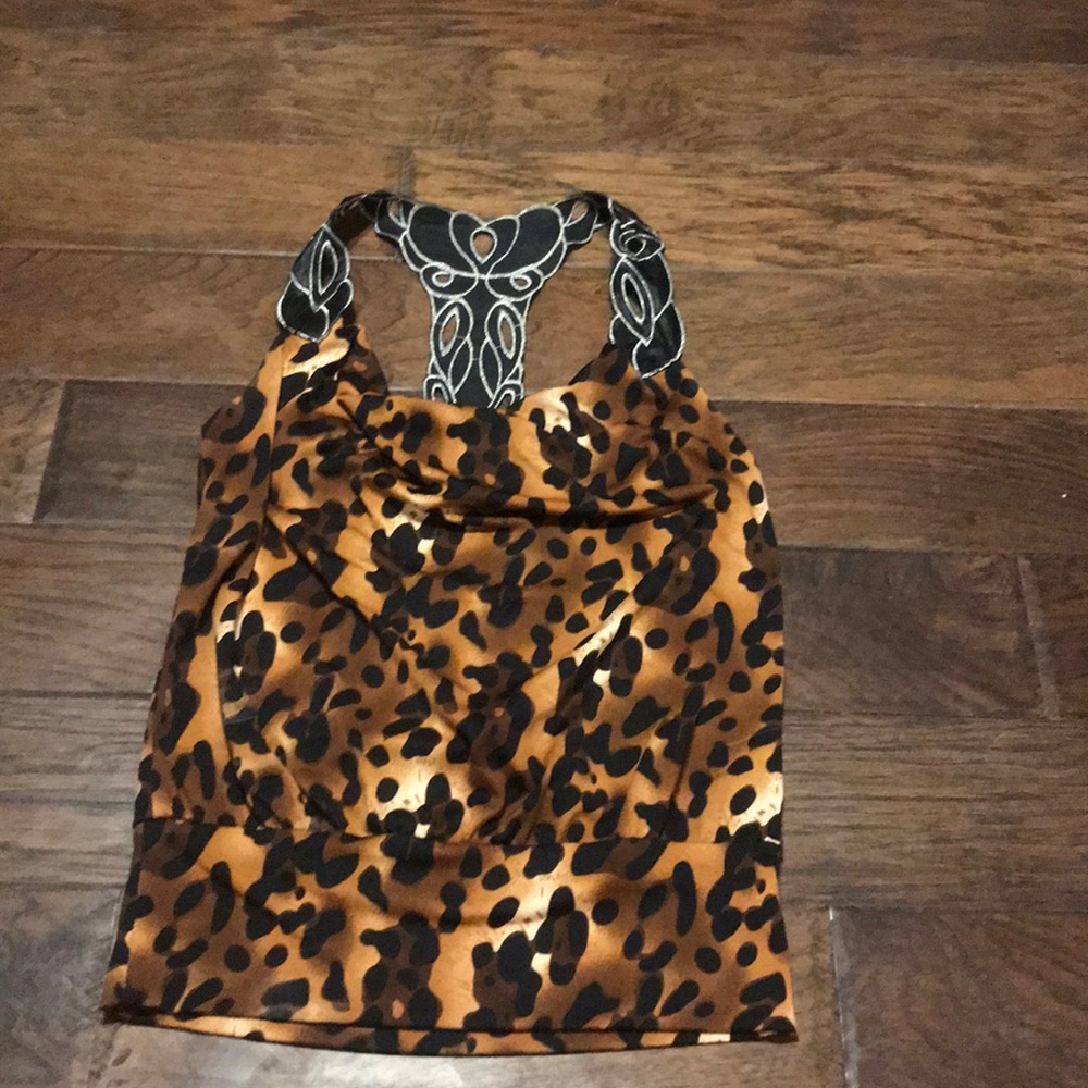 Leopard sleeveless top
